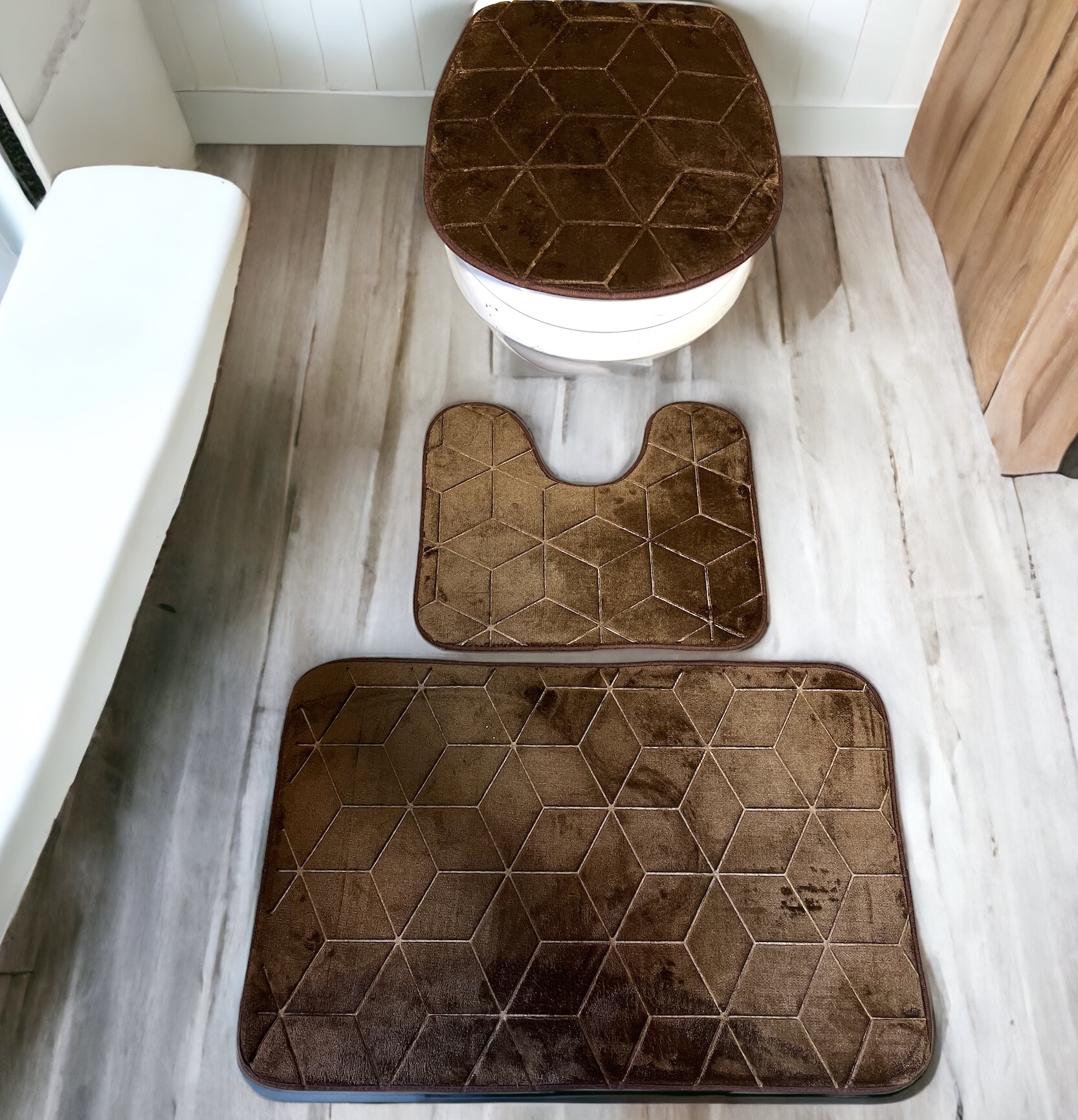 SOFT BATHROOM RUGS SET